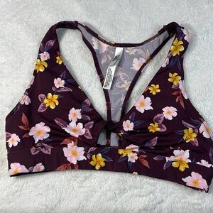 PINK Victoria's Secret Floral Sports Twist Front Bra